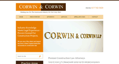 Desktop Screenshot of corwinlaw.com