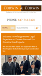 Mobile Screenshot of corwinlaw.com